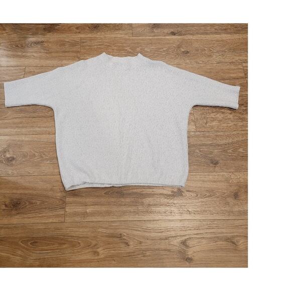 Ulla Popken Lagenlook Tunic Top Sz 3X Women's Mock Collar Midi Sleeve Oversized - Picture 16 of 16